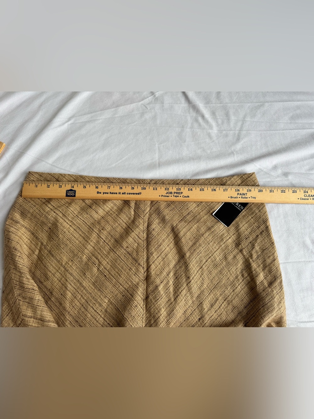 Lauren Ralph Lauren Herringbone Linen Blend Tweed Skirt women 18 Aline luxury - Picture 12 of 13
